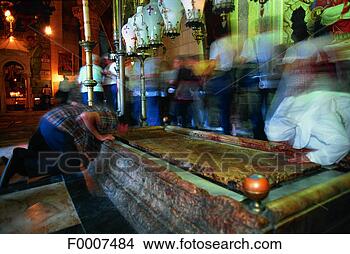 Stock Photo - jerusalem, in 
the holy sepulchre, 
stone of unction. 
fotosearch - search 
stock photos, 
pictures, images, 
and photo clipart
