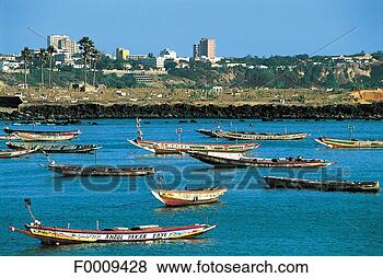 Stock Photo - senegal, dakar, 
cap green, lebou 
pirogues. fotosearch 
- search stock 
photos, pictures, 
images, and photo 
clipart
