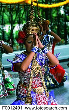 Arquivo de Fotografia - tailandia,  bangkok, 
 dançarino. fotosearch 
- busca de fotos, 
imagens e clipart