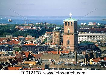 Stock Photo - denmark, copenhagen, 
the round tower. 
fotosearch - search 
stock photos, 
pictures, images, 
and photo clipart
