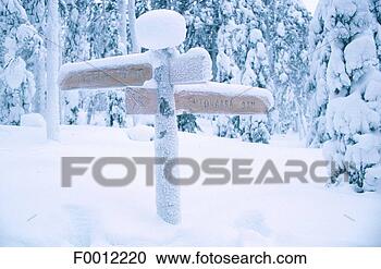 Stock Photography - finland, lapland, 
road sign near 
rovaniemi. fotosearch 
- search stock 
photos, pictures, 
images, and photo 
clipart