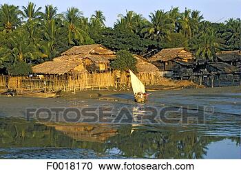 Stock Photography - myanmar, irrawaddy 
river, fishermen's 
village. fotosearch 
- search stock 
photos, pictures, 
images, and photo 
clipart