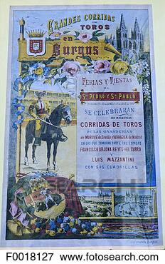 Picture - spain, castilla-la 
mancha, burgos, 
ad for a corrida. 
fotosearch - search 
stock photos, 
pictures, images, 
and photo clipart