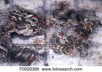 Stock Image - south korea, seoul, 
kyongbokkung palace, 
hangings of the 
throne room. fotosearch 
- search stock 
photos, pictures, 
images, and photo 
clipart