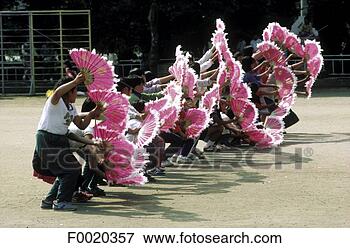 Foto - sul,  coréia, 
 kosong,  tradicional, 
 coreano,  ventilador, 
 dança. fotosearch 
- busca de fotos, 
imagens e clipart
