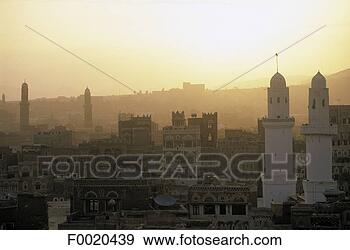 Stock Photograph - yemen, sanaa, 
city and great 
mosque. fotosearch 
- search stock 
photos, pictures, 
images, and photo 
clipart