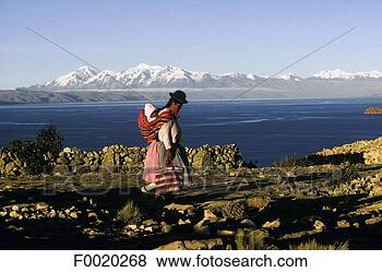 Stock Photo - bolivia, lake 
titicaca, the 
sun island. fotosearch 
- search stock 
photos, pictures, 
images, and photo 
clipart