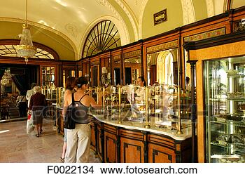 Banco de Imagem - hungria,  budapest, 
 gerbeaud,  café, 
 indoor. fotosearch 
- busca de fotos, 
imagens e clipart