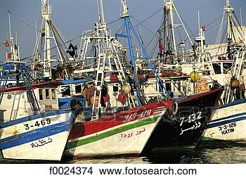 图吧 - 摩洛哥, 丹吉尔, 钓鱼, 港口, 船 f0024374