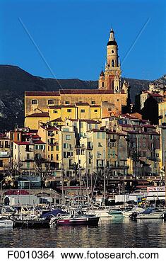 Stock Photo - france, french 
riviera, menton, 
old city and harbour. 
fotosearch - search 
stock photos, 
pictures, images, 
and photo clipart