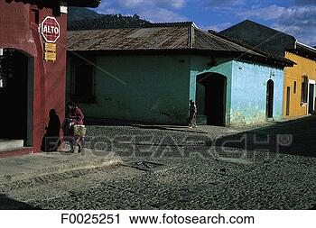 Stock Photography - guatemala, antigua, 
traditional dwelling. 
fotosearch - search 
stock photos, 
pictures, images, 
and photo clipart