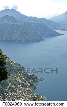 Stock Photograph - guatemala, lake 
atitlan, volcanoes. 
fotosearch - search 
stock photos, 
pictures, images, 
and photo clipart