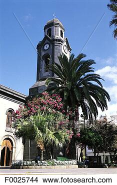 Stock Photo - spain,  canary 
islands,  tenerife, 
 puerto de la 
cruz,  church 
of. fotosearch 
- search stock 
photos, pictures, 
images, and photo 
clipart