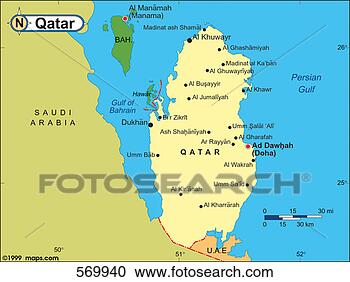 Stock Photography - qatar base map. 
fotosearch - search 
stock photos, 
pictures, images, 
and photo clipart