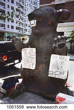 Stock Photograph - huge inflatable 
rat w/ pro-construction 
union. fotosearch 
- search stock 
photos, pictures, 
images, and photo 
clipart