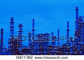 Stock Photo - oil refinery at 
dusk. fotosearch 
- search stock 
photos, pictures, 
images, and photo 
clipart