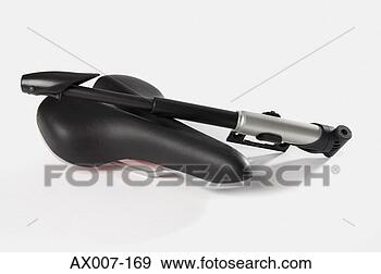 Stock Photograph - bicycle seat with 
a hand pump. fotosearch 
- search stock 
photos, pictures, 
images, and photo 
clipart