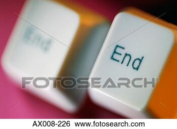 Banco de Imagem - close-up,  dois, 
 fim,  teclas, 
 computador,  
teclado. fotosearch 
- busca de fotos, 
imagens e clipart