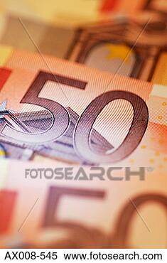 Stock Image - close-up of fifty 
euro banknotes. 
fotosearch - search 
stock photos, 
pictures, images, 
and photo clipart
