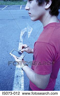 Stock Photo - man with pocket 
pc. fotosearch 
- search stock 
photos, pictures, 
images, and photo 
clipart