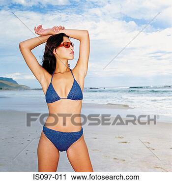 Stock Photography - woman on beach. 
fotosearch - search 
stock photos, 
pictures, images, 
and photo clipart