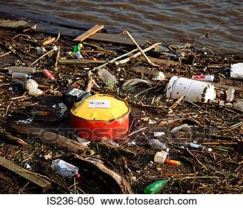 Stock Photography - rubbish by water. 
fotosearch - search 
stock photos, 
pictures, images, 
and photo clipart