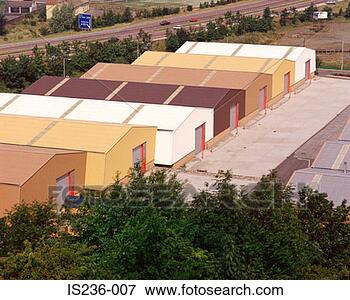Picture - warehouses by 
motorway. fotosearch 
- search stock 
photos, pictures, 
images, and photo 
clipart