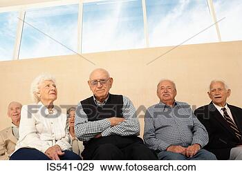 Stock Photograph - group of elderly 
people seated. 
fotosearch - search 
stock photos, 
pictures, images, 
and photo clipart