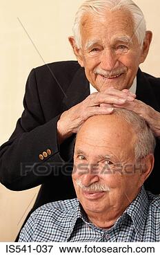 Picture - jovial portrait 
of two elderly 
men. fotosearch 
- search stock 
photos, pictures, 
images, and photo 
clipart