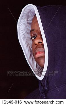 Stock Photo - teenage boy wearing 
hooded jacket. 
fotosearch - search 
stock photos, 
pictures, images, 
and photo clipart
