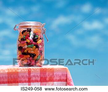 Stock Photo - jelly bean sweets 
in jar. fotosearch 
- search stock 
photos, pictures, 
images, and photo 
clipart