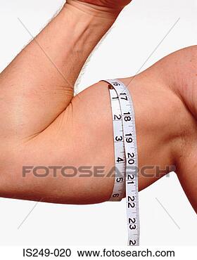Stock Photography - measuring male 
upper arm. fotosearch 
- search stock 
photos, pictures, 
images, and photo 
clipart