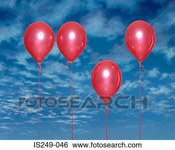 Stock Photo - red balloons against 
blue sky. fotosearch 
- search stock 
photos, pictures, 
images, and photo 
clipart