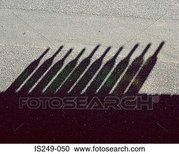 Stock Photography - shadow cast by 
bottles on wall. 
fotosearch - search 
stock photos, 
pictures, images, 
and photo clipart