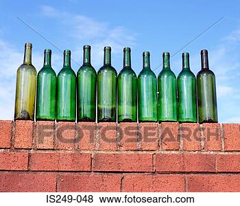 Stock Photo - ten green bottles 
on brick wall. 
fotosearch - search 
stock photos, 
pictures, images, 
and photo clipart
