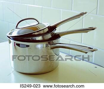 Stock Photo - three pans stacked 
together. fotosearch 
- search stock 
photos, pictures, 
images, and photo 
clipart