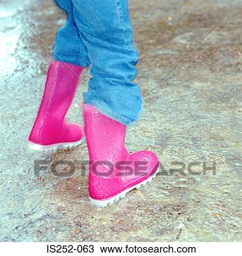 Stock Photo - pink wellies. 
fotosearch - search 
stock photos, 
pictures, images, 
and photo clipart