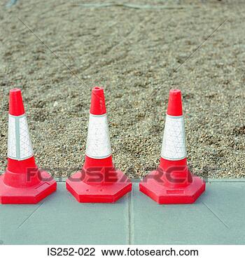 Stock Photo - traffic cones. 
fotosearch - search 
stock photos, 
pictures, images, 
and photo clipart
