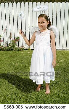 Stock Image - girl in angel 
costume. fotosearch 
- search stock 
photos, pictures, 
images, and photo 
clipart