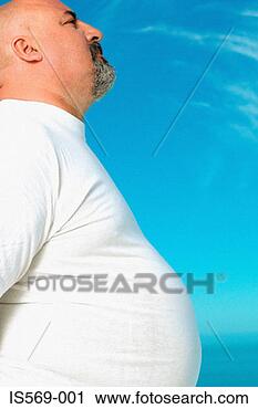 Stock Photography - profile of an 
overweight man. 
fotosearch - search 
stock photos, 
pictures, images, 
and photo clipart