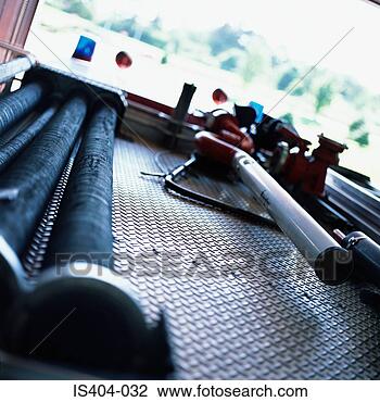 Stock Photo - hoses on fire-engine. 
fotosearch - search 
stock photos, 
pictures, images, 
and photo clipart