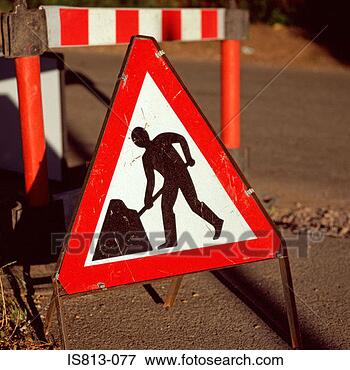 Picture - construction sign. 
fotosearch - search 
stock photos, 
pictures, images, 
and photo clipart