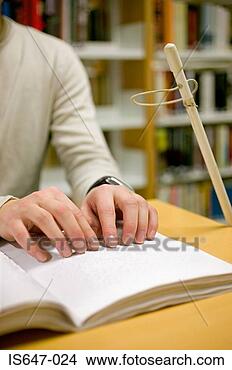 Stock Photo - blind girl reading 
braille. fotosearch 
- search stock 
photos, pictures, 
images, and photo 
clipart