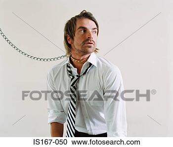 Stock Photography - office worker 
wearing a dog 
collar and lead. 
fotosearch - search 
stock photos, 
pictures, images, 
and photo clipart