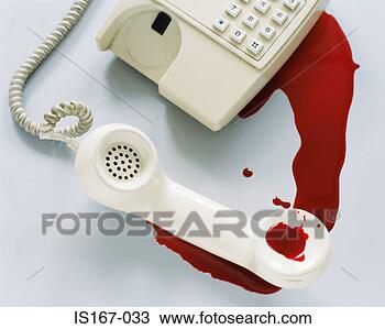Stock Photo - telephone covered 
in blood. fotosearch 
- search stock 
photos, pictures, 
images, and photo 
clipart