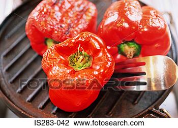 Stock Photo - grilled peppers. 
fotosearch - search 
stock photos, 
pictures, images, 
and photo clipart