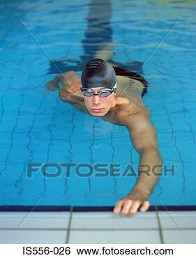 Stock Photo - male swimmer in 
pool. fotosearch 
- search stock 
photos, pictures, 
images, and photo 
clipart