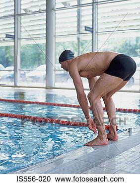 Stock Photography - male swimmer preparing 
to dive. fotosearch 
- search stock 
photos, pictures, 
images, and photo 
clipart