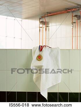 Stock Photo - medal and towel 
on wall. fotosearch 
- search stock 
photos, pictures, 
images, and photo 
clipart