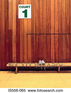 Stock Image - trainers in sport 
court. fotosearch 
- search stock 
photos, pictures, 
images, and photo 
clipart